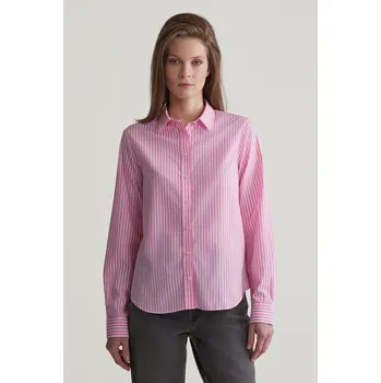 Dámská košile KOŠILE GANT REG POPLIN STRIPED SHIRT CANDY PINK
