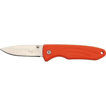 kapesní nůž MFH Nůž kapesní zavírací s pogumovanou rukojetí oranžový TPR Jack Knife Orange FoX® Outdoor 45751K