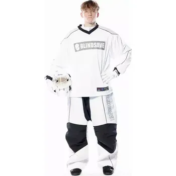 Florbalový dres Blindsave Legacy Sharky White brankářský komplet M M