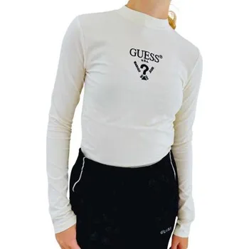 Dámské tričko Dámské triko GUESS V4YI23 Colette smetanové šampáň S