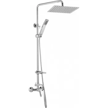 Sprchový set JB Sanitary SA 61 011 05 2 Slim Sprchová sestava s baterií s horním vývodem, 30x30cm, s příslušenstv