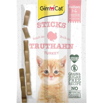 Pamlsek pro kočku GimCat Kitten Sticks krocan 8× 3G