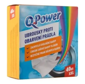 Prací prášek Q Power ubr proti obarvení (40ks/kra)
