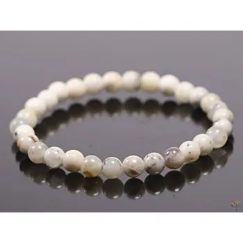 Náramek Magieprirody.cz Náramek Opál bílý - 6 mm kuličky #749 - z přírodních kamenů