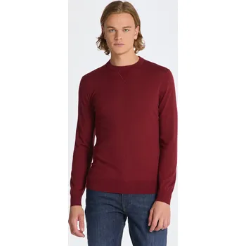 Pánský svetr SVETR GANT FINE COTTON C-NECK PLUMPED RED