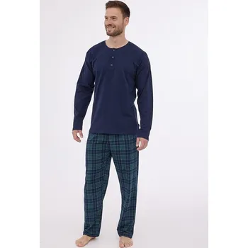 Pánské pyžamo Pyžamo Cornette dlouhé 458 Velikost: XL, Vzor: 4580266