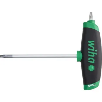 Klíč Wiha 45450 - Klíč zástrčný šestihranný TORX T27 L-klíč 150 mm s T-rukojeť Bi-plast ComfortGrip