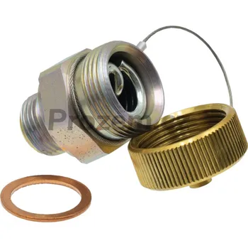 Ventil Servisní olejový ventil M18x1,5 mm, výstupní konektor M26