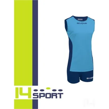 Dámský volejbalový dres GIVOVA PIPER VEL. M, barva 0504 světle modrá - tmavě modrá, velikost M