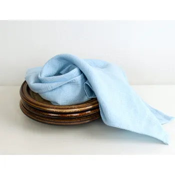 Utěrka Snový svět Lněná utěrka VAFLOVÁ světle modrá