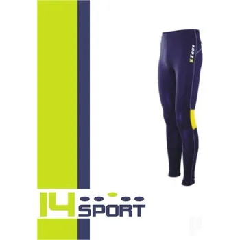 Pánské kalhoty Běžecké kalhoty ZEUS FISIKO, barva tmavě modrá - žlutá, velikost S