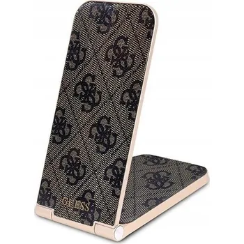 Guess 4G Pattern Stolní Bezdrátová Magnetická Nabíječka 2v1 Brown Guess představuje pozoruhodnou skládací 15W indukční nabíječku 2v1 s elegantním 4G designem z kolekce Pattern MagSafe – perfektní kom