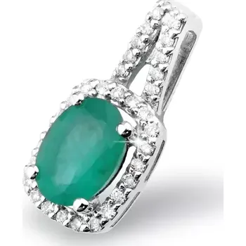 Přívěsek Dámský přívěsek bílé zlato 585/1000 přírodní diamant 0.86 ct GKW52513