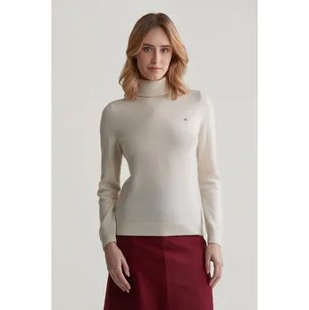Dámský svetr ROLÁK GANT EXTRAFINE LAMBSWOOL ROLLNECK CREAM