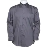 Kustom Kit Pánská korporátní oxford košile s kapsičkou a dlouhým rukávem 85% bavlna Barva: šedá uhlová, Velikost: 5XL K105