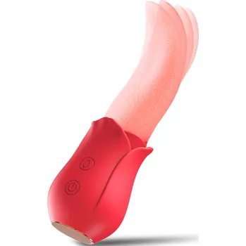 Vibrátor SuperLove Naughty Tongue Teaser Licking Vibrator