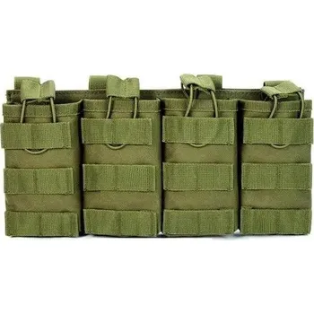 Příslušenství pro sportovní střelbu Sumka na 4 zásobníky 5.56 - zelená 329z4