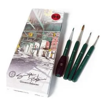 Umělecký štětec Sada štětců BB Giovanni Balzarini Hyperrealism 4ks (Sada štětců BB Giovanni Balzarini Hyperrealism 4ks)