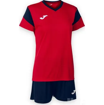 Míčový sport Dámský komplet JOMA PHOENIX, barva červená - tmavě modrá, velikost L