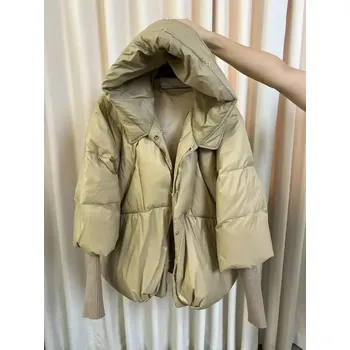 Dámská parka Luxusní dámská bunda 90 kachní peří + pravá kožešina liška Velikost: M, Barva (Varianta): no fur