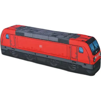 plyšák Plyšový vláček Traxx 56 cm - červený