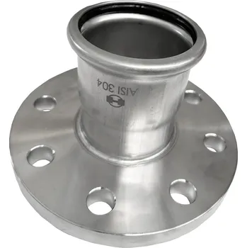 Fitinka H-LINE nerezová lisovací příruba s nátrubkem, INOXPRESS 304 (nerez) - 76,1 mm H-LINE.X273.BS