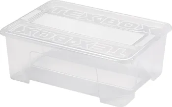 Úložný box Heidrun Plastový úložný box s víkem 10 l 38 x 28 x 14 cm transparentní