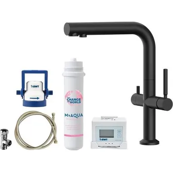 Vodovodní baterie kielle Wimeo Dřezová baterie s filtrační sadou, černá matná 10525SFI94