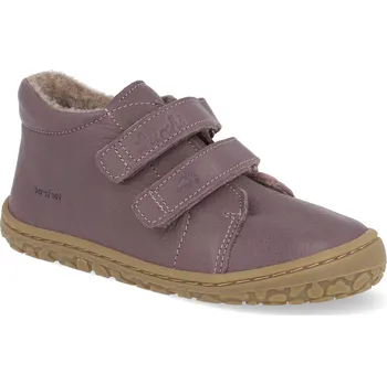 Dívčí zimní obuv Barefoot dětské kotníkové boty Lurchi - Noriko Prugna fialové Velikost: 26