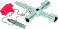 Zkoušečka Klíč k rozvaděči KS Tools, univerzální, 61 mm, s řetízkem