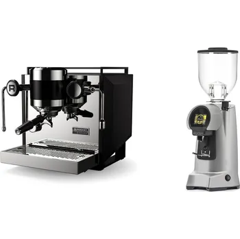 Kávovar Rocket Espresso Bicocca, black + Eureka Helios 65, grey