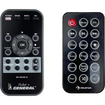 Dálkový ovladač AUNA MC-30DAB version 2 - dálkový ovladač duplikát