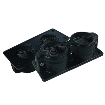 Rozvaděč MOREK Průchodka MC 2x8-67 dvojitá dělená černá MBA4N28B11