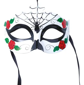 Maska - barevná s pavoukem - den mrtvých