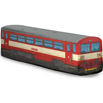 plyšák Plyšový vláček 810 - červený 49 cm