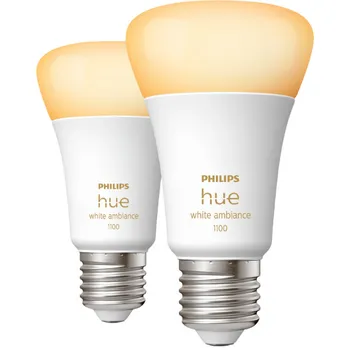Žárovka Philips Hue White Ambiance E27 11W 230V 1055lm 2200-6500K 2 ks