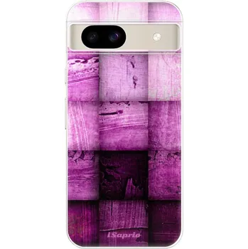 Pouzdro na mobilní telefon Odolné silikonové pouzdro iSaprio - Purple Squares - Google Pixel 8a