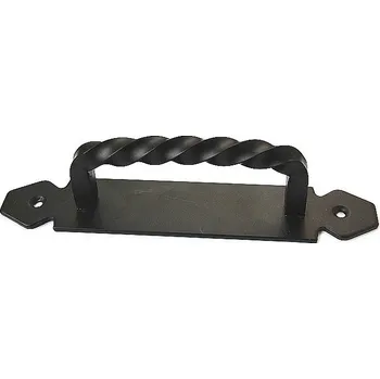 Rukojeť kovaná s plotýnkou 042921 156 mm černá