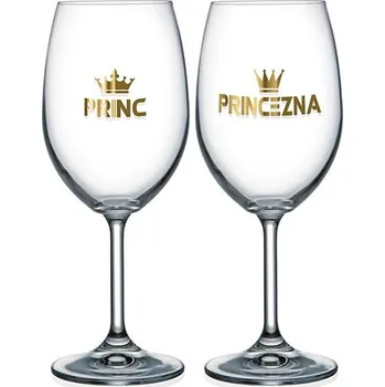 Sklenice Nekupto Párové sklenice na víno - Princ a princezna