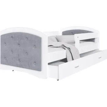 Postel ArtAJ Dětská postel MAGGIE G | 80 x 160 cm Barva: Šedá / bílá