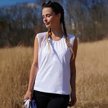 Bílé dámské funkční tílko Velikost: M