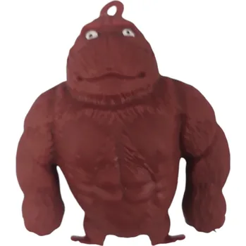 Figurka Leventi King Kong Gorila antistresová natahovací hračka 8 cm - červená