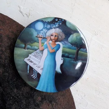 Dekorativní magnet Zuzana Honsová Malá noční hudba magnet 56 mm