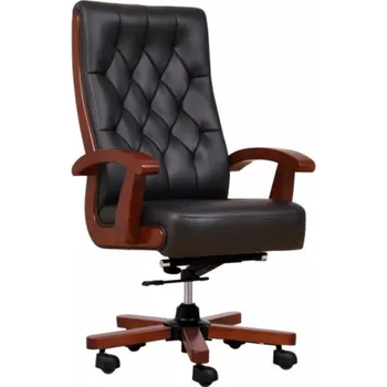 Křeslo Kožené křeslo CONSUL černé