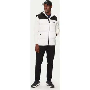 Pánská vesta BOSS Sportovní vesta V_Hamar 2 50522646 Bílá Regular Fit 3XL