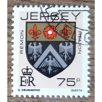 Sběratelství Jersey 408 erb, výplatní, r. 1987