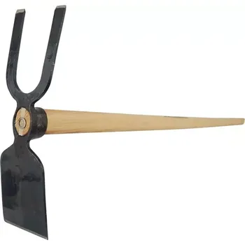 Motyka Zahradní motyka s násadou 180x160x160 mm (KP-ES53595) (Zahradní motyka s dřevěnou násadou délky 1350 mm z jasanového dřeva, 180 x 160 x 160 mm.)