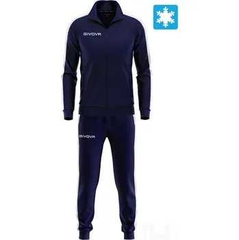 Souprava GIVOVA FELPA REVOLUTION, barva 0403 tmavě modrá - bílá, velikost XL