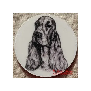 Kokršpaněl magnet nebo placka - Špendlík brožový