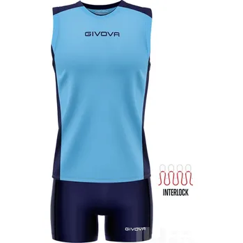 Dámský komplet GIVOVA PIPER, barva 0504 světle modrá - tmavě modrá, velikost S